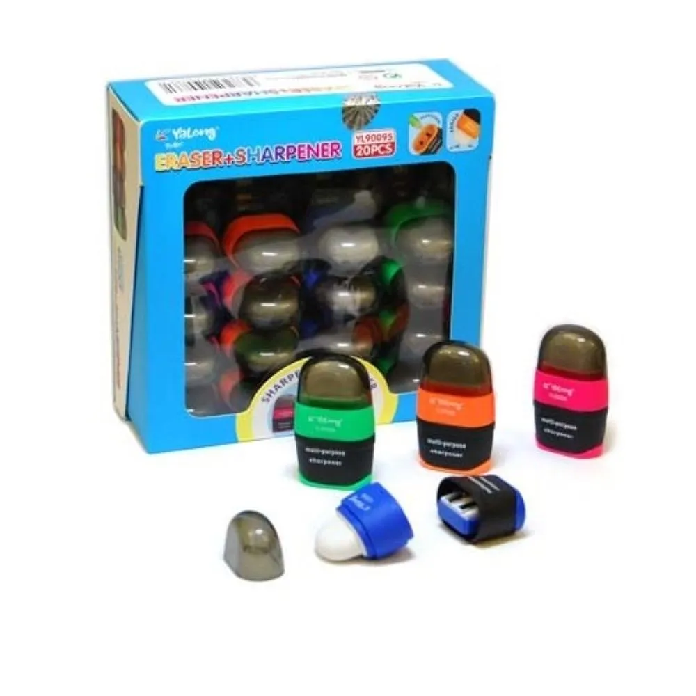 Ascutitoare pvc YL90095 cu rezervor + radiera