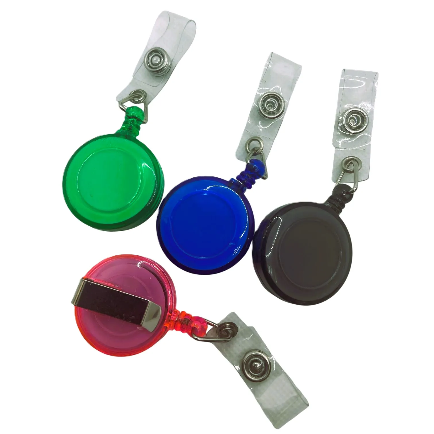 Clips ecuson cu snur retractabil