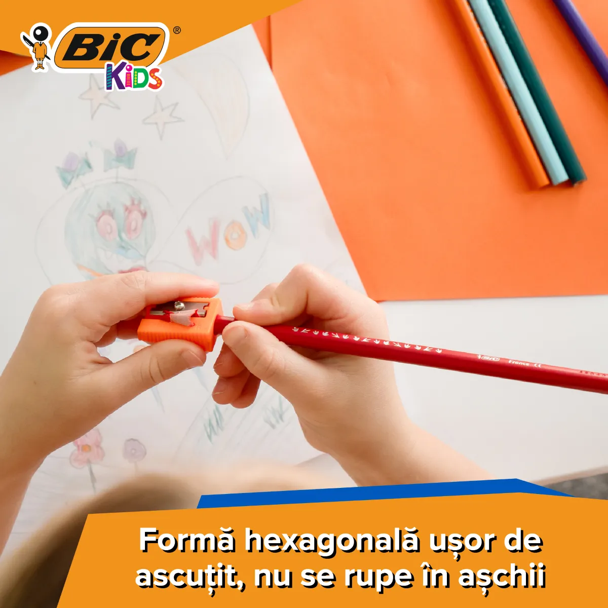 Creioane color Bic Tropicolors 12 cul. - imagine 3