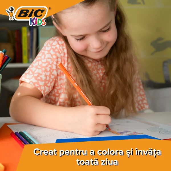 Creioane color Bic Tropicolors 18 cul. - imagine 2