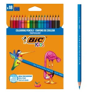 Creioane color Bic Tropicolors 18 cul.