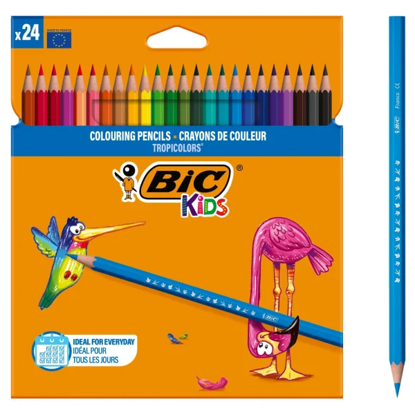 Creioane color Bic Tropicolors 12 cul.
