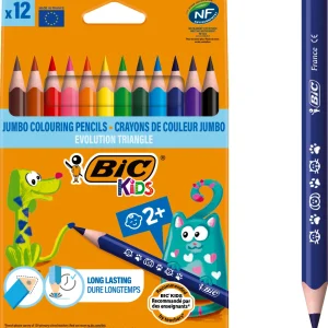 Creioane color Bic Triangle  12 cul.
