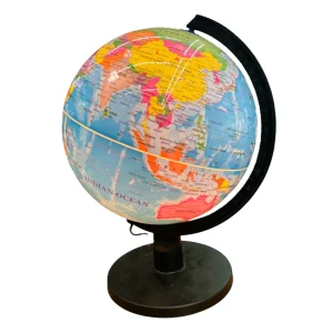 Glob pamantesc 25 cm iluminat Albastru