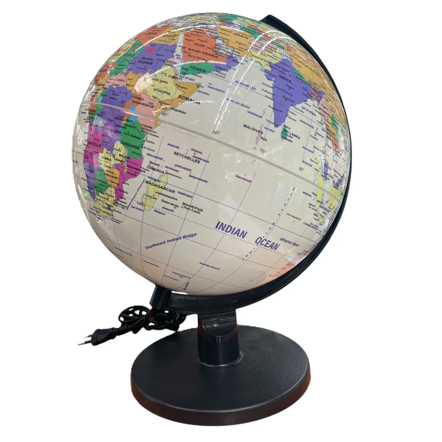 Glob pamantesc 25 cm iluminat Cream - imagine 2