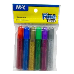 Lipici cu sclipici Moy 6x10ml/set