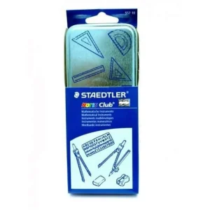 Trusa geometrie cutie metal 10 pcs Staedtler