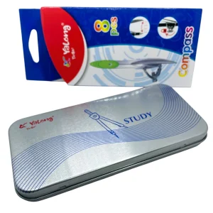 Trusă geometrie cutie metal 8 pcs Yalong