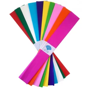 Hartie creponata  50x100cm 10 cul/set