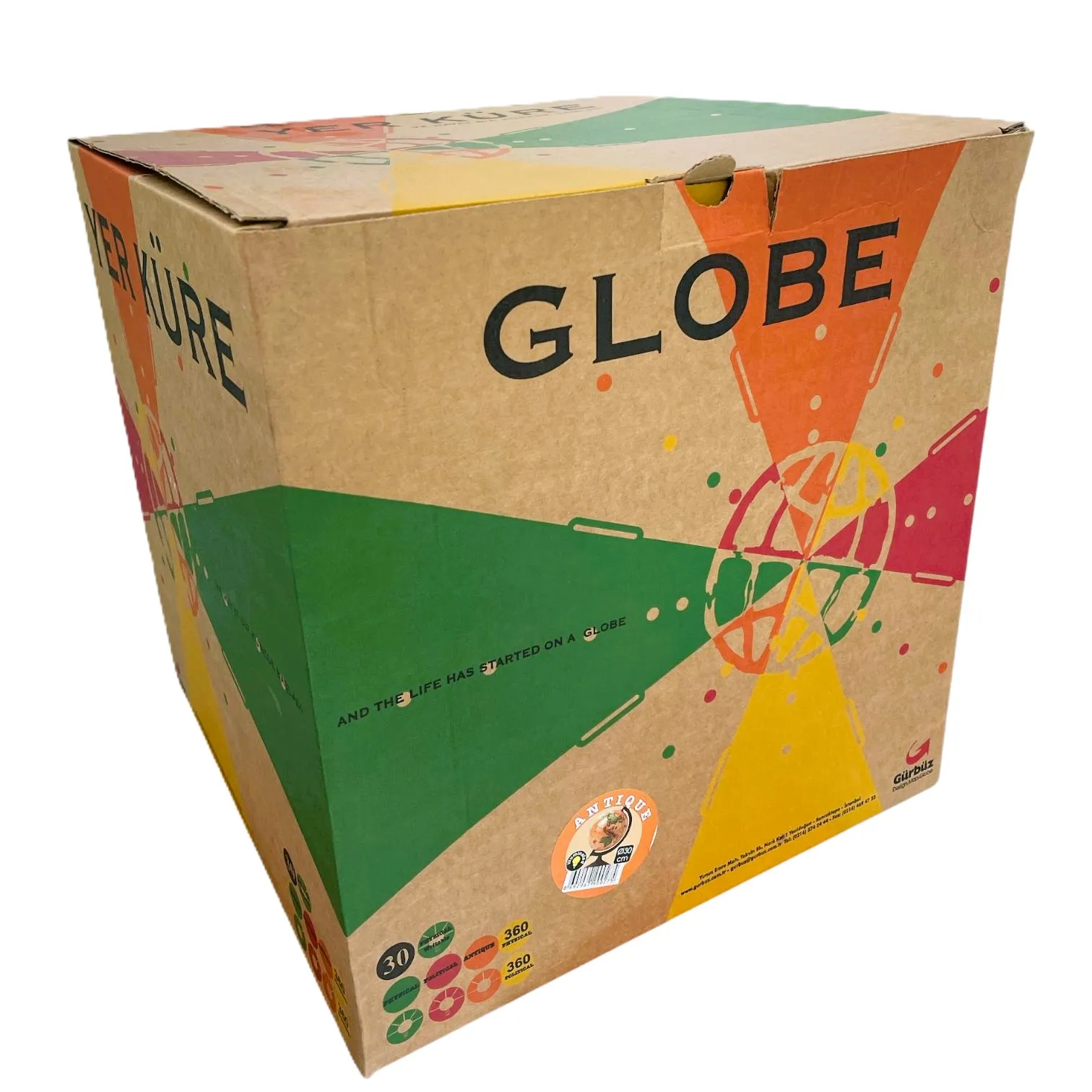 Glob pamantesc iluminat Antic 30cm - imagine 4