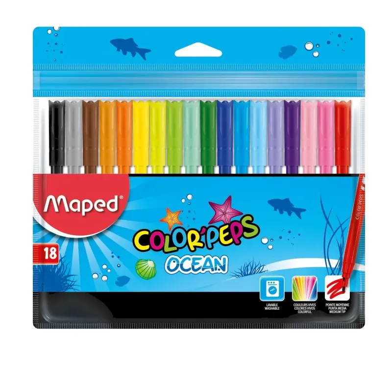 Carioca Maped Color'Peps 18 cul.