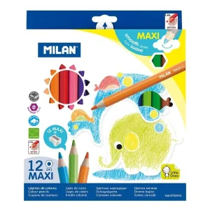 Creioane color Milan Maxi 12 cul.