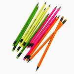 Creion HB + radiera (lemn negru)