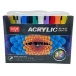 Marker vopsea acrylica 12/set