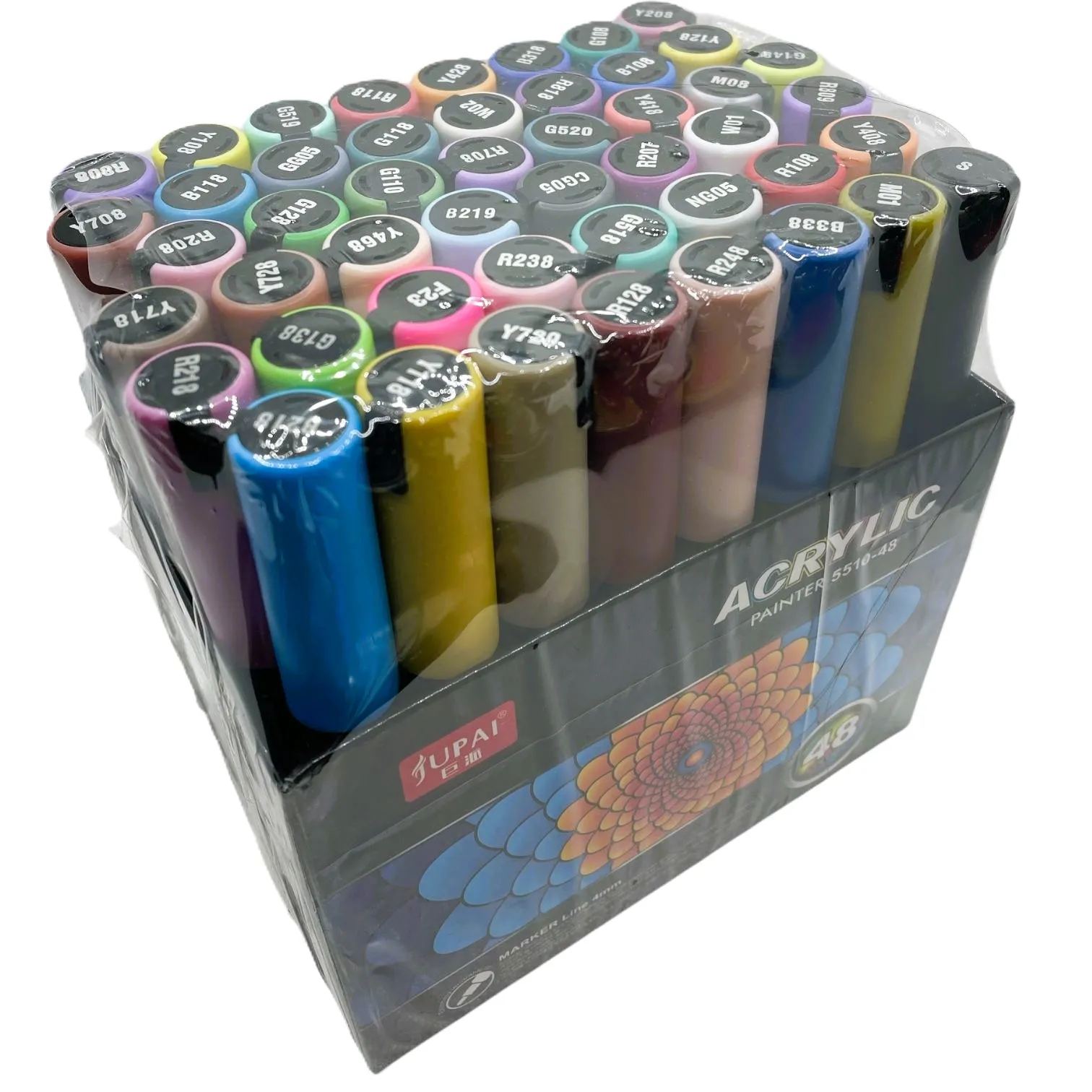 Marker vopsea acrylica 48/set