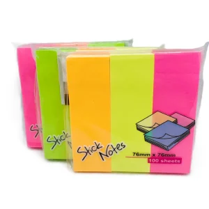 Notes adeziv 76*25 (3 culori x 100f)