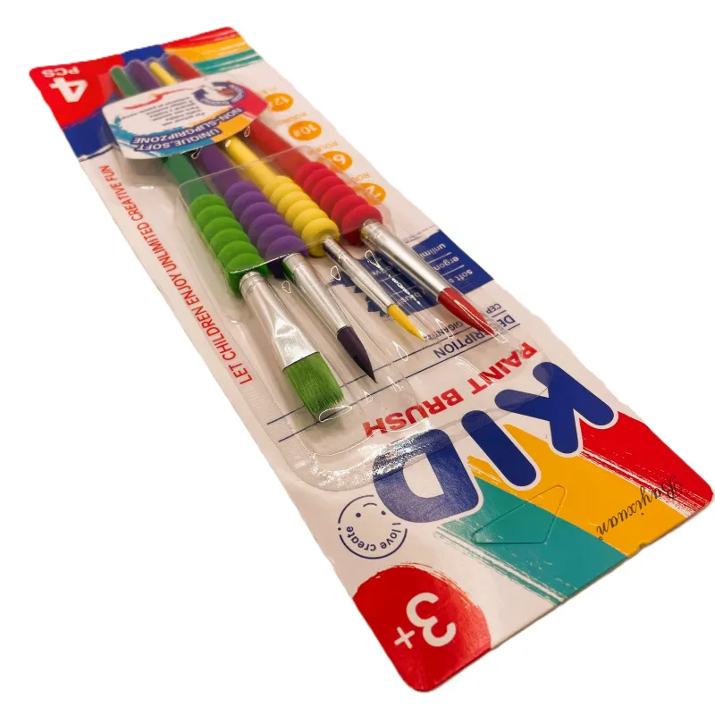 Pensule 4/set cu grip buretat - imagine 2