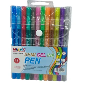 Pix gel cu sclipici 12 cul/set