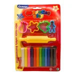 Plastilina/blister 12 batoane+5 forme modelaj