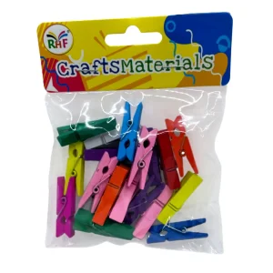 Set creativ Carlige din lemn Color 3.5cm 20/set