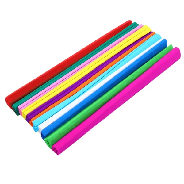 Hartie creponata  50x200cm 10/set diverse culori