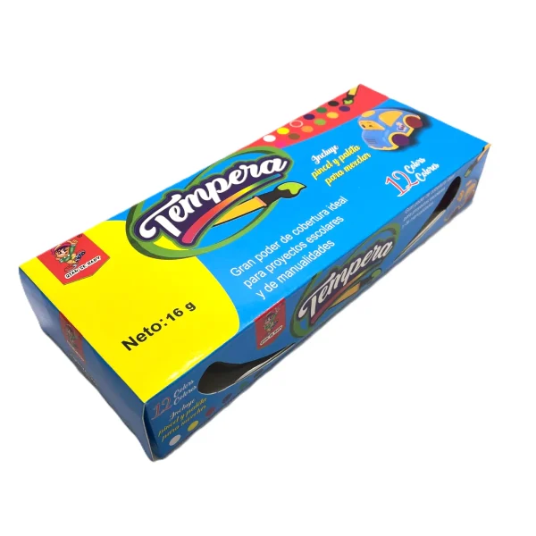 Tempera borcan 12x16ml. - imagine 2