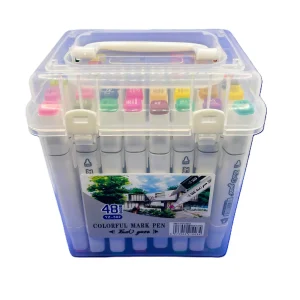 Carioca profesionale 48pcs. cu 2 capete, in cutie pvc