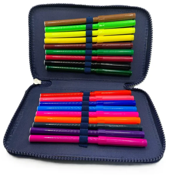 Penar 2 fermoare echipat Navy - imagine 2