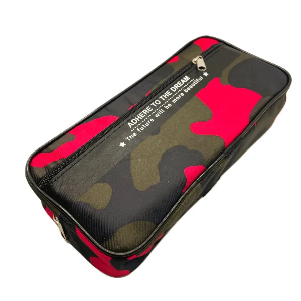 Penar borseta 2 fermoare- desen camuflaj - imagine 4