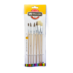 Pensule 6/set (varf par de ponei)