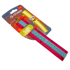 Rigla color cu grip 20 cm