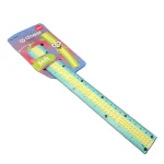 Rigla color cu grip 30 cm