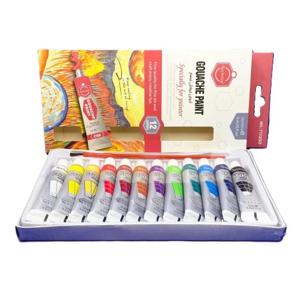 Tempera Bomei Gouache 12x12 ml - imagine 2