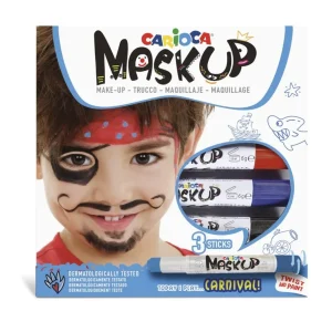Set pictura pe fata Carioca Mask-Up 3/set - Carnival