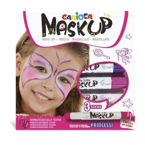 Set pictura pe fata Carioca Mask-Up 3/set - Princess