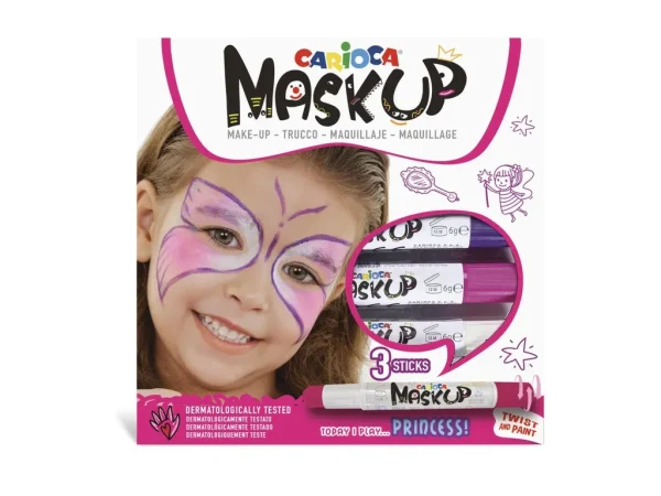 Set pictura pe fata Carioca Mask-Up 3/set - Princess