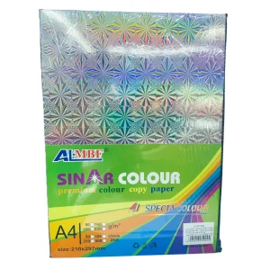 Carton A4 metalizat holografic 250g 50/top