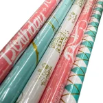 Hartie pentru ambalat 70x100cm ambalata individual (Happy Birthday)