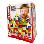 Joc Constructii din lemn 100 piese