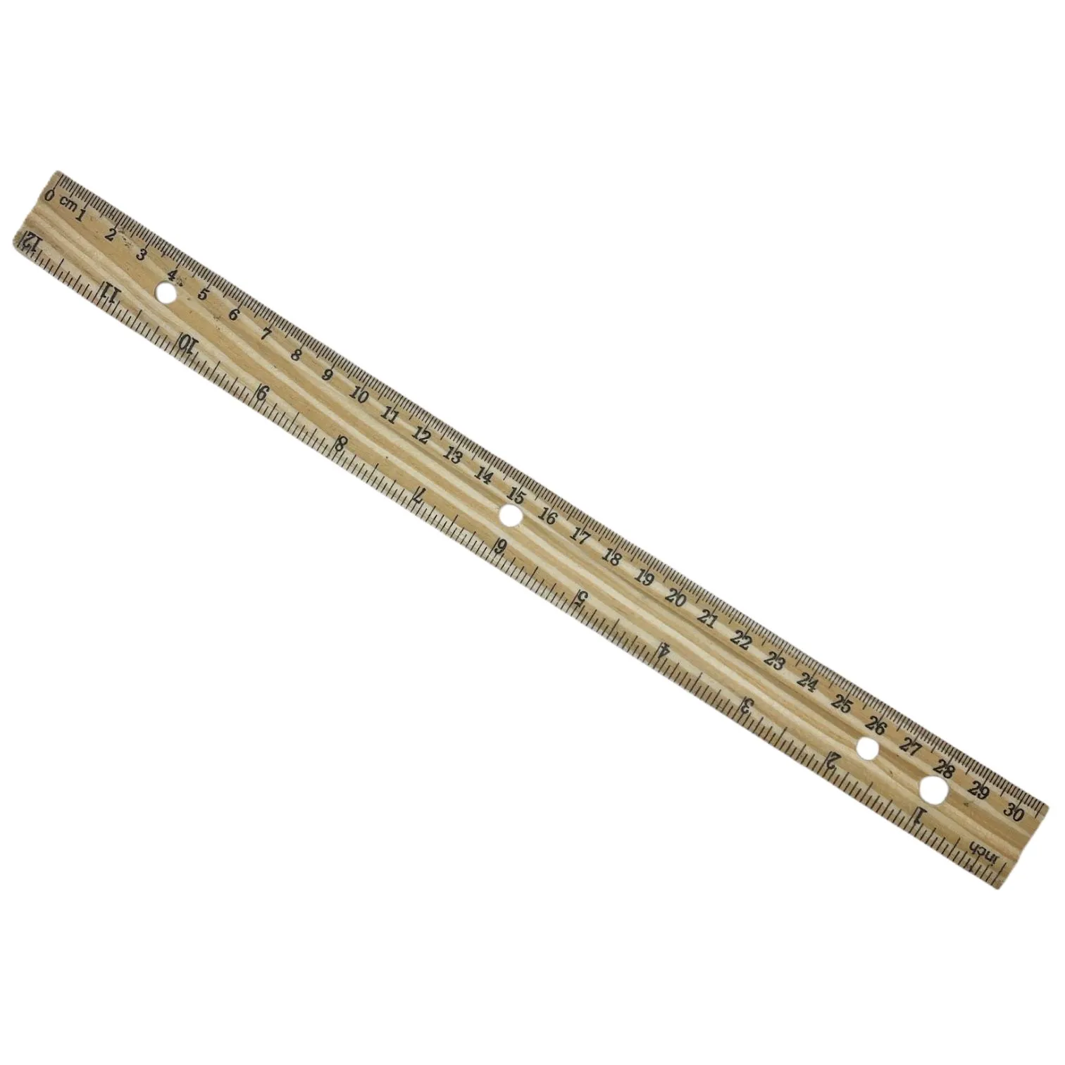 Rigla din lemn natur 30 cm - imagine 2