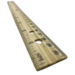 Rigla din lemn natur 30 cm