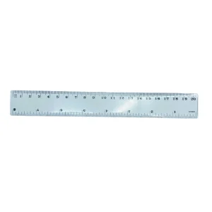 Rigla pvc transparenta 20 cm