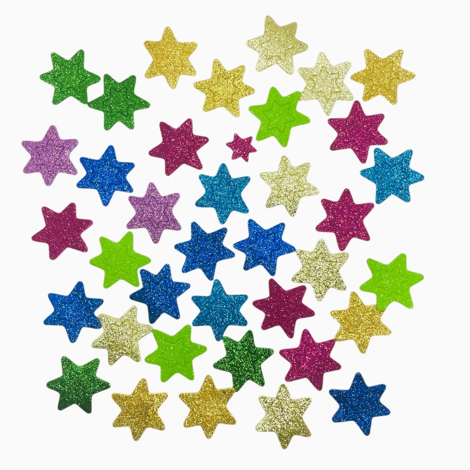 Set creativ Stele colorate cu sclipici - imagine 2