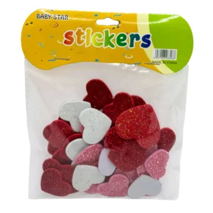 Set creativ Inimioare cu sclipici