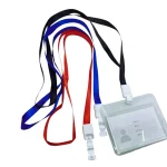 Snur textil ecuson cu clips pvc 1*85 cm