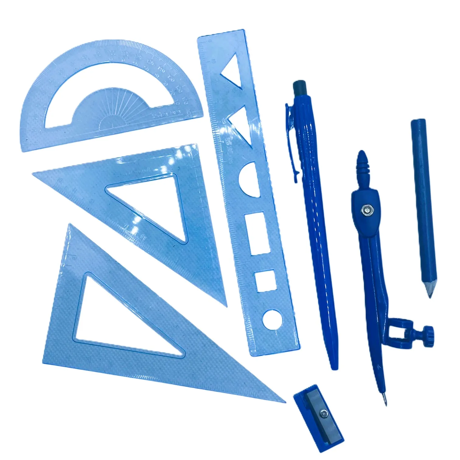 Trusa geometrie cu 8 pcs - imagine 2