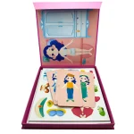 Joc creativ magnetic imbraca personajele