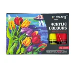 Tempera acryl Yalong 6 culori x 70 ml