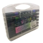 Marker acrylic Glitter cu 2 capete 12markere/set 24culori