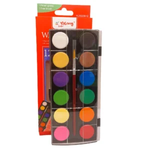 Acuarela pastila Ø28mm Yalong 12 cul